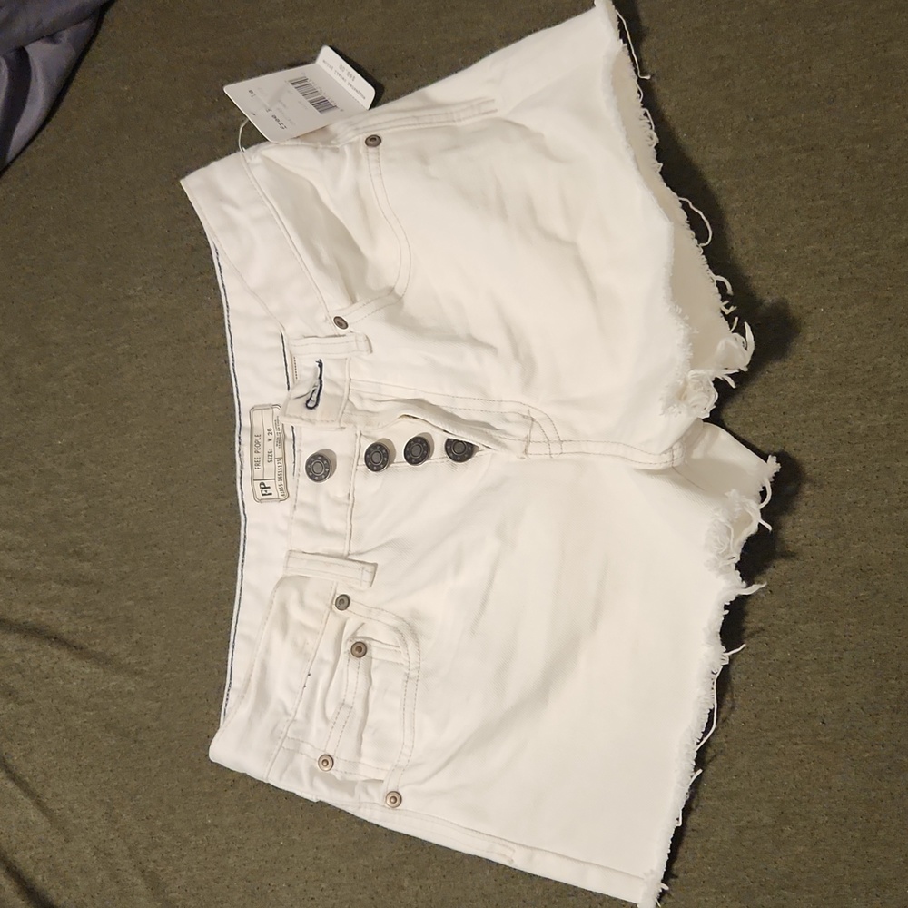 Free people white shorts
